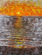 Resim Ufuk Soyut El Yapımı Yağlı Boya Tablo 85x105cm 