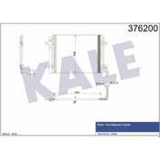 Resim KALE OTO Radyatör 376200 Klima Radyatörü Tiguan 07- 540X450X16 