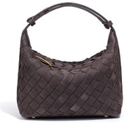 Resim Neevoyu Frosted Leather Mini El Çantası - Zıplayıcı Bölmeli, Sıcak/sojuk Yemek Taşıma, Şık Ve Fonksiyonel, 0.40kg, Çok Renk Seçeneği 