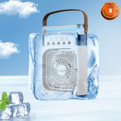 Resim Sürekli Soğutma Fanı - 23.4Cm X 16.5Cm X 6.6Cm | Bu Fan Su Soğutma Teknolojisi ile Zamanlama Özelliklerini Birleştirir, Yaz Soğutma için İdeal Bir Seçimdir. 600Ml Su Tankı ile 5 Püskürtme Nozulu ile Farklı Seviyelerde Sis Etkileri Sağlar. Sessiz Çalışma, Çalışmanızı veya Boş Zamanınızı Bozmadan Soğuk Sağlar 