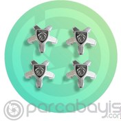 Resim ÇELİK JANT KAPAK SETİ 4 LÜ ANTHRA GRİ 308 P5 408 P54 YENİ LOGO PEUGEOUT ORJİNAL | 1684400180 