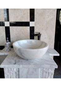 Resim Muğla Çanak Mermer Lavabo 