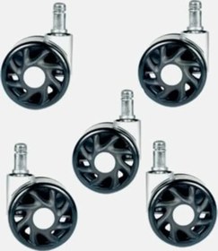 Resim 5'li Set Oyuncu Koltuğu Tekerleği - 60 Mm Çap İle Sessiz Kullanım 