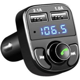 Resim Polygold Carx Araç Kiti Fm Transmitter Bluetooth 5.0 Micro Sd Usb Şarj Oto Müzik Çalar 