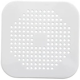 Resim Meridiangoods Beyaz Köşe Lavabo Kanalı Koruyucu: Tıkanıklık Önleyici, Koku Giderici, Kolay Temizlik. 