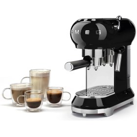 Resim Smeg Siyah Espresso Kahve Makinesi ECF01BLEU 