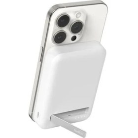 Resim Belkin BPD007BTWT Boostcharge Qi2 15W 8k Magsafe Uyumlu Kablosuz Powerbank - Beyaz 