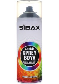 Resim Siabx Akrilik Sprey Boya 400ml Mat Siyah 