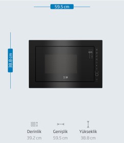 Resim Beko Bmc 2520 S Ankastre Mikrodalga Fırın 