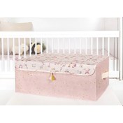 Resim Baby Püsküllü Kapaklı Kutu Düzenleyici Çok Amaçlı Organizer Kutu Baza Boy (pembe) -04249 