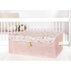 Resim Baby Püsküllü Kapaklı Kutu Düzenleyici Çok Amaçlı Organizer Kutu Baza Boy (pembe) -04249 