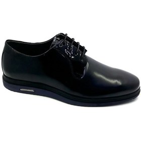 Resim Fastway 7996 Lacivert Mevsimlik Poli Taban %100 Deri Ayakkabı 