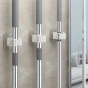 Resim 2/3/4 Parça Modern Duvara Monte Paspas ve Süpürge Askısı – Deliksiz Güçlü Yapışkan Kancalar, Tuvalet Fırçası Tutucu, Dayanıklı Plastik Kanca, Pratik Kullanım İçin Çok Amaçlı Askılar 