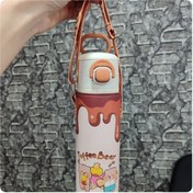 Resim senacacollection Diller Çantalı Askılı Çelik Termos Matara 580 ml Çift İçim 1 ADET 