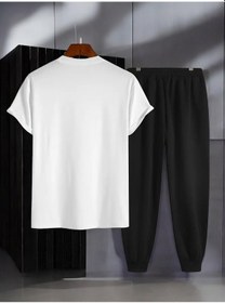 Resim Uyguntarz Unisex New York Baskılı Eşofman Takımı Beyaz 