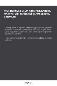 Resim Lopren Retinol Serum Kırışıklık Karşıtı Onarıcı Cilt Yenileyici 30 ml 