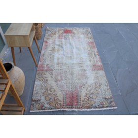 Resim Türk Halısı Eskitme Halı 104x200 cm Kabilesı Yatak Odası Halı1954 