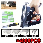 Resim Kanepeler için çivi tabancası 4in 1 çivi tabancaları / Ev Kullanımı Ağır Hizmet Tipi 4000 çivi ve çıkarıcı araç ile Kablo, Kumaş, Duvar, Malzeme Tamir, DIY Manuel Çivi Tabancası 
