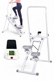 Resim Max Fit Eğim Ayarlı Dijital Göstergeli Katlanabilir Climber Tırmanma Aleti 