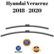 Resim Hyundai Veracruz 2018 2019 2020 Uyumlu Ön Cam Silecek Süpürgesi Takımı 600/500mm Silbak Sb2420c 