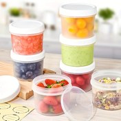 Resim 12 Adet 160/280/400ml Kapaklı Yoğurt Puding Kavanozu, Sızdırmaz Gece Boyu Yulaf Kabı, Yeniden Kullanılabilir Yoğurt Kupası, Dondurma, Mısır Gevreği ve Meyve Pudingsi İçin Uygun. 6 Kavanoz + 6 Kapak Dahil 