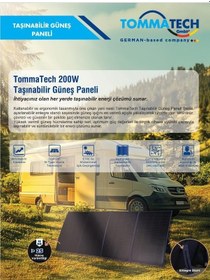Resim Tommatech 200w Taşınabilir Güneş Paneli 