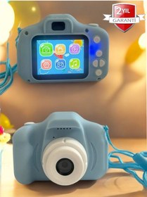 Resim UCUZTEKNO Kolay Kullanımlı Çocuklara Özel 1080 HD Dijital Fotoğraf Makinesi 