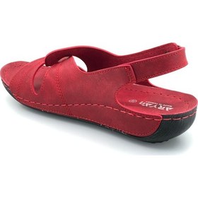 Resim Aryan 54-460 Kadın Ortapedic Sandalet Kırmızı 