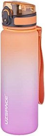 Resim Uzspace FiftyFifty 500ml Çift Renk Softtouch FF Collection Tritan Su Matarası Turuncu-Mor 