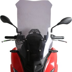 Resim GP Kompozit Aprilia SR GT 125 / 200 2022-2023 Uyumlu Ön Cam Füme 60 cm 