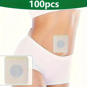 Resim 100 adet Bel ve Karın Yamas Seti - Etkili Bitkisel Lif, Sıkılaştırma ve Rahatlama için Cilt Dostu Malzeme, Fitness Performansını İyileştirmek İçin İdeal, Pil Gerektirmez, Rahatlama Giyimi|Rahat Giyim|Piller Gerektirmez 