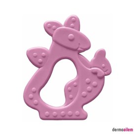 Resim Bambino Kauçuk Yumuşak Diş Kaşıyıcı Pembe Kanguru 