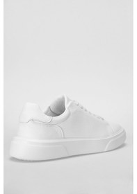 Resim Lufian Tommy Erkek Deri Sneaker Ayakkabı 112230222 Beyaz 