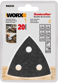 Resim Worx Wa2115 20 Parça Çok Amaçlı Zımpara Makinası Cırtlı Universal (531173839) 