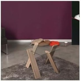 Resim Roman Cam Yan Sehpa Açık Meşe 