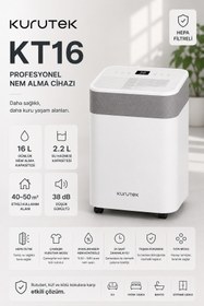 Resim Kurutek KT16 (Wi-Fi + ION + HEPA) Nem Alma ve Hava Temizleme Cihazı 
