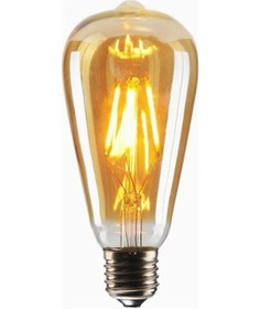 Resim 6w St64 Rustik Led Ampul E27 Duy Flemanlı Tasarruflu Vintage 