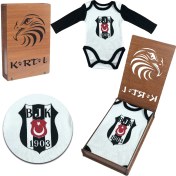 Resim Beşiktaş Lisanslı Zıbın & Body Ahşap Kutulu Uzun Kol 