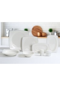 Resim Remetta 55parça Yemek Takımı Beyaz - Gri 