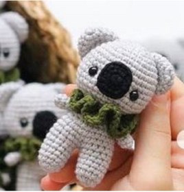 Resim amigurumitoys Koala Anahtarlık, Çanta Süsü (EL ÖRGÜSÜDÜR) 