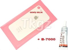 Resim İphone 8 Arka Pil Batarya Kapağı (CAM+B-7000) GOLD Tkgz