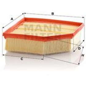 Resim MANN C23129 Hava Filtresi S60 01- V70 01- Xc70 02- Xc90 06- 2.4D5 2.4D 30636833 (WH672968) 