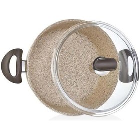 Resim Creamy Sığ Tencere 24 Cm Kahverengi - Krem 