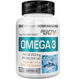 Resim Bigjoy Vitamins Omega 3 2000 Mg 360 Epa - 240 Dha 50 Softgel 