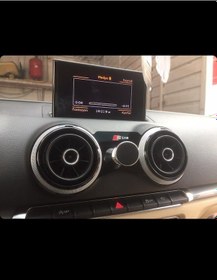 Resim Audi A3 8V Sline 2013-2020 Alüminyum Mıknatıslı Telefon Tutucu Siyah 