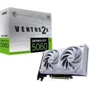 Resim Msı VGA Geforce Rtx 5060 8g Ventus 2x Oc Whıte RTX5060 8gb Gddr7 128B DX12 Pcıe 5.0 X16 (3xdp 1xhdmı) 