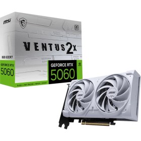 Resim Msı VGA Geforce Rtx 5060 8g Ventus 2x Oc Whıte RTX5060 8gb Gddr7 128B DX12 Pcıe 5.0 X16 (3xdp 1xhdmı) 
