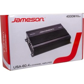 Resim Jameson 4000W 4 Kanal Oto Amfi, Bass Kontrol Özelliği ile Yüksek Performans Sağlar 