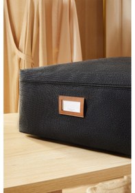 Resim Ocean Home Textile Büyük Boy Siyah Renk Jüt Baza Altı Hurç 62 X 46 X 22 Cm Siyah 