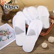Resim 20 adet Tek Kullanımlık Banyo Terliği - Konforlu Kapalı Ayak Otellerin Misafirleri İçin, Unisex Elektriksiz Banyo Aksesuarları, EVA Taban ve Tabanlık, Dokuma Üst, Tüm Mevsimler İçin Düz Renk Tasarımı, Banyo Terlikleri, Misafir Konforu, Basit Terlik Tasarımı, Yumuşak Dokulu Terlikler, Dayanıklı Terlikler, Basit Terlik Stili, Hafif Terlikler, Otellerin Misafirleri 